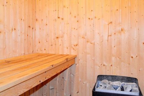 Modern holiday cottage with whirlpool and sauna located in scenic surroundings in Hasle Lystskov a few hundred metres away from a fine, sandy beach. The cottage is furnished in a modern, Scandinavian style, and the big windows allow a lot of daylight...