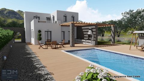 Agios Thalaleos, Naxos, two houses of 130 sq.m. each are available for sale. Each house has 3 bedrooms, 2 bathrooms, a kitchen, a living room, and a storage. Each house has a garden of 1,500 m2 with swimming pool. The distance from Naxos Town is 6 km...