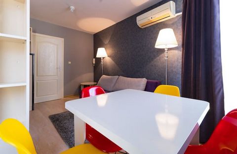 Welcome to our colourful home in the heart of the beautiful city of Plovdiv. Enjoy this spacious maisonette one-bedroom apartment, all at your disposal. Modernly decorated in bright colours, accents in the details and fully equipped, this spot is the...