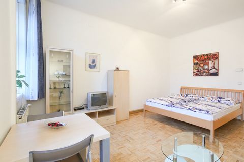 A bright and friendly single room apartment, state-of-the art equipped and perfect for one person or a couple. The combined living and sleeping room has a double bed, a couch for relaxing evenings as well as table and chairs to have a meal or use it ...