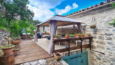Twenty minutes north of Uzes, close to the lovely village of Lussan, this former stone silkworm farm was renovated in 2015 to now offer 140 m2 of living space in two areas. Set in an agricultural zone on a vast 9,500 m2 plot, a driveway lined with la...