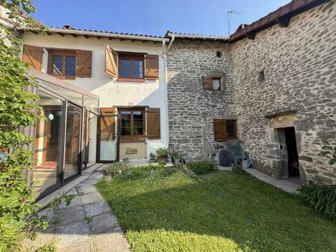 Situated in a small hamlet close to the town of Chateauponsac in the Haute Vienne department is this attractive stone house with a garage, in a good habitable state but does require a little updating. The house comprises of on the ground floor, a con...