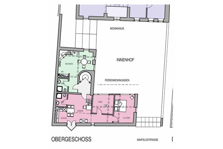 Harmonijnie wybrane meble sprawiają, że nasze mieszkanie jest wygodne (mieszkanie nietoperzowe). Na dziedzińcu podzielony jest obszar łąki, że możesz użyć niezakłóconego z rodziną. Nasze mieszkanie dla 4 (maksimum 6) ludzi ma rozmiar około 65 m². Ma ...