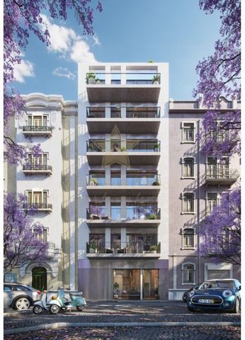 1-bedroom apartment of 57 m2 and 7 m2 balcony, located in a new apartment complex that will appear in the heart of Avenidas Novas, on Av Elias Garcia. A project of modern architecture, carefully designed and developed for young professionals and fami...