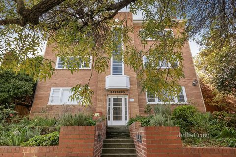 Superbly located in easy reach of Toorak Village, Como Park and within walking distance to Hawksburn Village, this exquisite Art Deco, top floor two-bedroom apartment is a stunning lifestyle base. Capturing leafy views from its tree-lined cul-de-sac ...