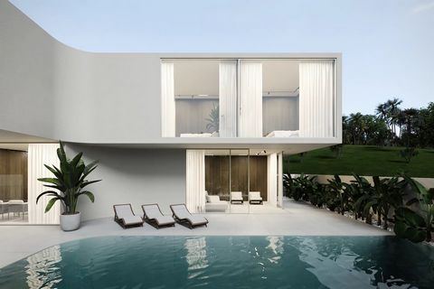This luxurious small complex of 2-bed townhouses, 3 and 4-bedroom villas, is nestled in Pecatu in South Kuta on the western side of the Bukit Peninsula, Bali. The design embraces architectural minimalism and captivating fluid forms. Panoramic glass w...