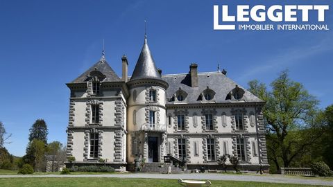 A19205SHJ23 - This château is a true gem, nestled in the beautiful Creuse countryside. The Napoleon III château dates from 1870 and comprises 4 levels of 350 m² each, 2 of which have been renovated. Situated near Felletin, renowned for its internatio...