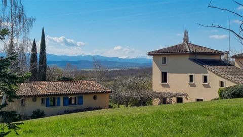Spectacular Contemporary Property with 3 Dwellings, Panoramic Mountain Views, Large Gardens, and Pool 1 hour from Toulouse This immaculate property is a rare find, featuring three separate dwellings: the main house, the pool cottage, and the modern s...