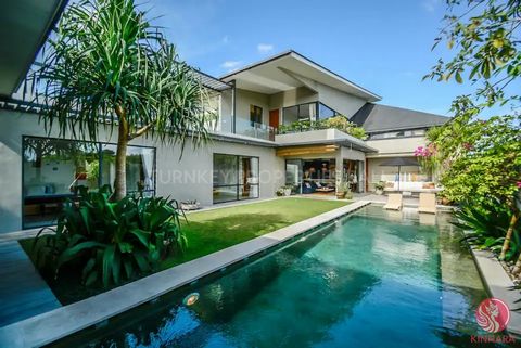 This five-bedroom villa, located in the center of Berawa, offers unmatched luxury and comfort and represents a one-of-a-kind real estate opportunity. Boasting a sizeable garden and swimming pool, two car parking, a designated TV room, and a distinct ...