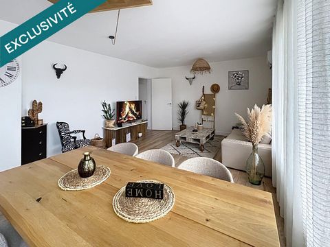 Appartement 3 chambres rénové avec grand balcon, cave et parking