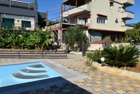 Agios Nikolaos On a plot of 7.500m2, are built four 70m2 apartments, two studios of 20m2, two maisonettes of 160m2 each and a ground floor apartment of 120m2. The four apartments are 70m2 each. Each apartment consists of 2 bedrooms, a bathroom, and a...