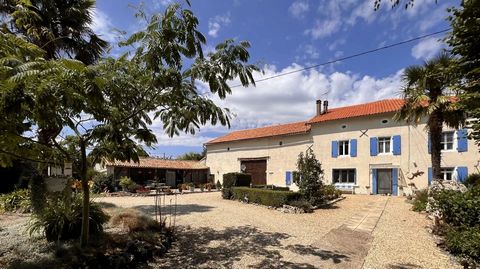 This fabulous property is situated in a tranquil village between Ruffec and Villefagnan. It has been tastefully renovated and offers a large living accommodation on 3 levels. On the ground floor, it comprises an entrance, a living room with an insert...