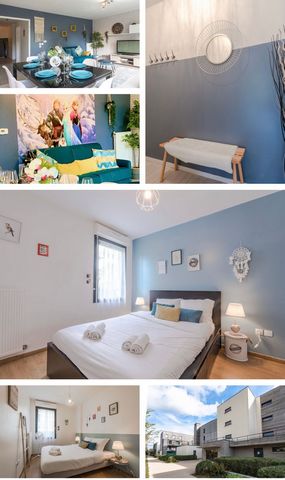 Nice appartement full equiped with a terrace and 2 places of parking There are : one big salon with kitchen and 2 bedrooms. It is far only 10mins of walk from the train station and the new centre with many restaurants and bars and super market It is ...