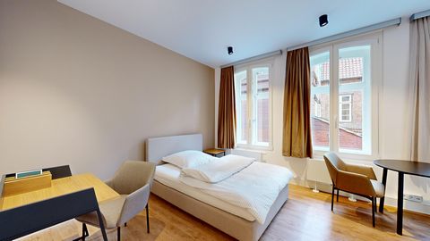Our house has been in family ownership since 1896 and is centrally located in the historic city center of the Hanseatic city of Lüneburg. We offer 13 fully furnished 1-3 room apartments. Queensize bed (140cm x 200cm) Lüneburg is only 40 minutes (by t...