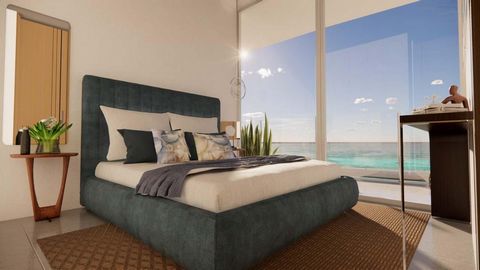 Ocean view apartment on the beachfront with private beach club, the type 1 model has 116 internal square meters plus a large terrace sea view, living room, kitchen, 2 bedrooms, 2 bathrooms, study and laundry area from 10,414,000 Mexican Pesos. The pr...