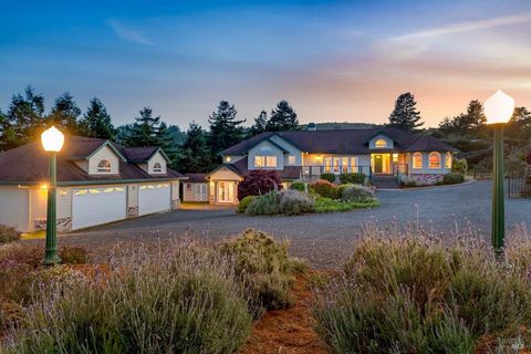 Nestled in the serene landscapes of West Sebastopol, 6545 Ridgeview Lane offers a rare opportunity to own a custom, pride-of-ownership home on a sprawling 7.3+ acre parcel. This custom residence offers 3 bedrooms, 3 bathrooms, plus an office, providi...