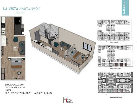 OSTATNIA DOSTĘPNOŚĆ ! ✨Zainwestuj w swoją przyszłość✨ Zdobądź to idealne studio inwestycyjne o powierzchni 50 m² w La Vista Magawish Resort z widokiem na ogród za jedyne 29.900 EUR! 20% zaliczki – raty 24 miesiące Tylko 5.980 EUR jako depozyt! 30% za...
