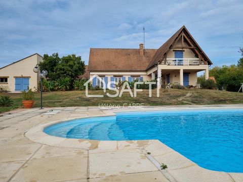Belle maison de campagne avec piscine sur terrain de 3,2 ha