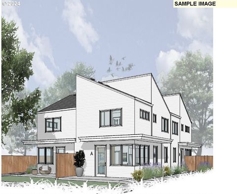Built with uncompromised quality and true architectural design by Portland's premiere infill cottage developer. 1 of 4 townhouse homes, each with private fenced yard for entertaining. Live large w/great room plan & chefs kitchen. 2 beds & laundry ups...