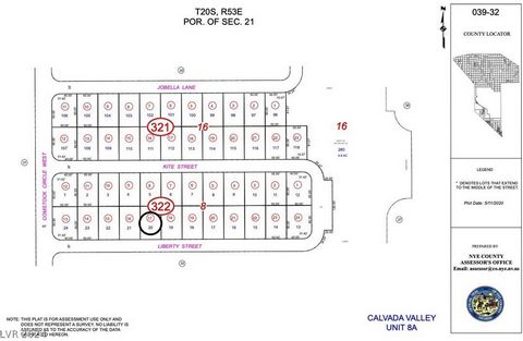 This .09 lot offers ample space for your mobile home or investment venture with beautiful views of Mount Charleston. Located in Comstock Park Community, just a scenic one-hour drive away from Las Vegas. This community offers low HOA fees and tons of ...