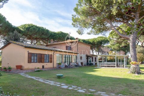 This beautiful property consists of a two-level farmhouse of about 250 square meters. On the first level, upon entering we find ourselves in a spacious entrance, to the right of which there is 1 open space in which we find the dining area and the liv...