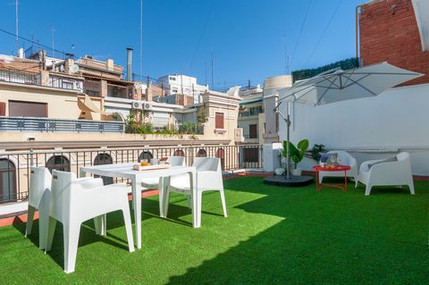 Penthouse with 1 double bed, ideal for 1 or 2 people, has a large terrace overlooking Santa Irene street. The apartment is fully equipped so that you do not miss anything and with all the amenities you may need during your stay. The apartment has 1 b...