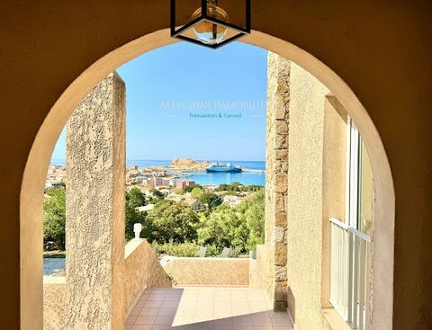 This property is located on the heights of L'Ile-Rousse and offers a breathtaking view of the sea and the Islands. The property includes a building to renovate with a surface area of approximately 125.50 m2 built in the upper part of a plot of approx...