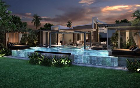 The Aquamarine Villas of 3 bedrooms Ensuite evoke the charm and friendliness of the island. They offer an interior space of 300 m², enjoying private terraces, a large infinity pool and an exterior between modernity, comfort and lifestyle. Residents h...