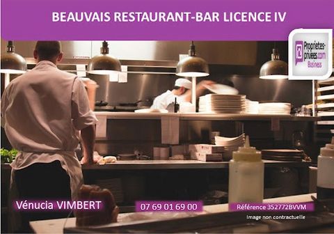 Top emplacement Beauvais ! Vénucia VIMBERT vous propose le FONDS DE COMMERCE de ce restaurant Bar Licence IV, bénéficiant d'un bel emplacement en coeur de ville. D'une capacité de 60 couverts, le restaurant offre 2 salles et une terrasse couverte à l...