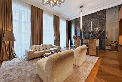 This 95 m² apartment is the perfect place for an unforgettable stay in Vienna. It is located right in the centre of the city, in the 1st district, and is therefore close to all the sights, shops and restaurants. The apartment is stylishly and modernl...