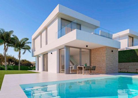 Deze luxe villa's, gelegen in de exclusieve wijk Sierra Cortina in Finestrat, zijn ontworpen om een mediterrane levensstijl van hoge kwaliteit te bieden. Elke villa heeft drie slaapkamers en drie badkamers en biedt een ruime en comfortabele leefruimt...