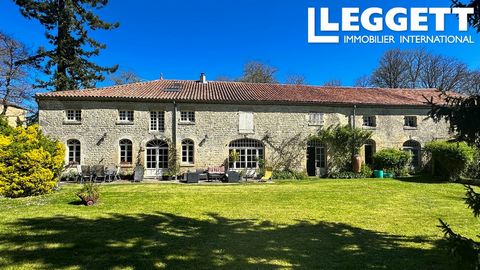 A36057JHI17 - Set in a small hamlet just 2km from the village and chateau of Dampierre sur Boutonne and 7km from the town of Aulnay , this is a pretty house with a wonderful outlook over private garden and stream with the original lavoir . A warm wel...