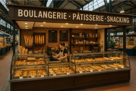 ÉTAL BOULANGERIE / PÂTISSERIE / SNACKING EMPLACEMENT N°1 HALLES MONTPELLIER (34)