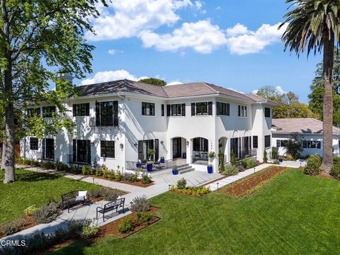 Luxury, elegance & quality craftsmanship blend seamlessly in this rare, new estate in the most prestigious Oak Knoll neighborhood, just a block from the historic Langham Huntington Hotel. Custom-designed & meticulously appointed with no expense spare...