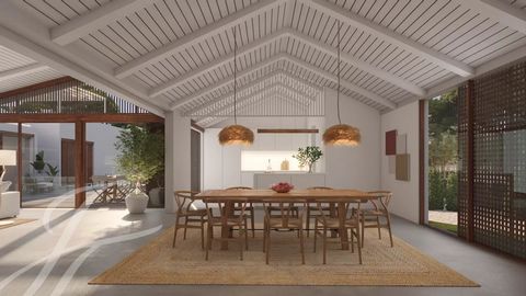 Casa V6 | Superficie bruta de construcción 400 m² | Terreno 1.116 m² | Proyecto llave en mano + terreno | Proyecto de arquitectura aprobado | Piscina | Vista al pinar | Urbanización cerrada | Carvalhal, Comporta Villa de 6 dormitorios y 7 baños con 4...
