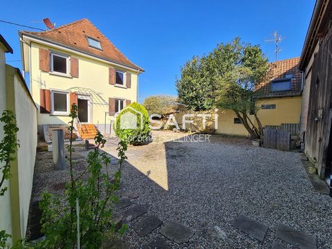 Corps de ferme rénové avec une maison 134m² et une grange sur 5,58 ares de terrain