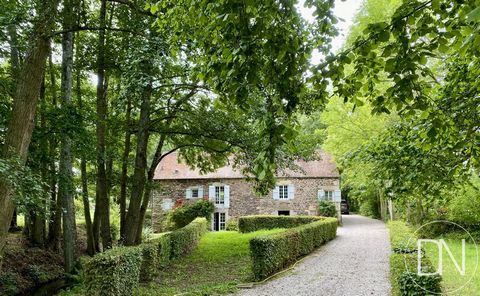 Mill rehabilitated into a pleasant house, in the heart of 1.4 ha of parkland, with outbuilding, 15 km from Argentan, Orne (61), for sale. Nestled at the end of a driveway, closed by a pretty gate, the property enjoys a bucolic environment, punctuated...