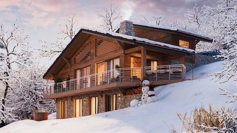 Discover the Chalets du Soleil, a luxury housing estate composed of 7 plots of building land, located in the commune of Crest-Voland/Cohennoz, near the place called 