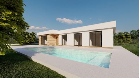 MAGNIFICENT NEW BUILD ONE LEVEL VILLA WITH PRIVATE SWIMMING POOL AND BIG PLOT IN CALASPARRA, MURCIA~~New Build project of beautiful villas in Calasparra, Murcia.Luxury complex of 6 independent villas with large private swimming pool for each property...