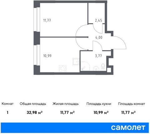 Продается 1-комн. квартира с отделкой. Квартира расположена на 6 этаже 16 этажного монолитного дома (Корпус 13, Секция 5) в ЖК «Эко Бунино» от группы «Самолет». В стоимость квартиры включены опции: чистовая отделка. «Эко Бунино» - это современный жил...