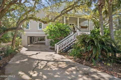 Nestled in the heart of Fripp Island, this expansive home offers 8 bedrooms and 5 bathrooms, including two master suites, offering ample space for relaxation and entertainment.The open-concept layout enhances the sense of spaciousness, featuring a ge...