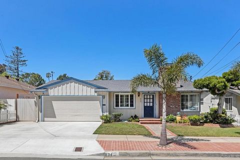 This very special single story home, located in a lovely Point Loma neighborhood offers 3 bedrooms, 2 baths, a great floorplan including a spacious family room, enclosed patio/deck, formal living room and dining room and updated kitchen. Gleaming har...