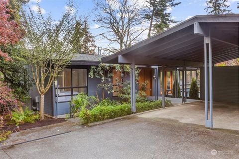 Nestled in the heart of Medina, this tastefully updated midcentury gem offers Eastside living at it's finest. With 4 bedrooms and 2.75 baths, the home boasts floor-to-ceiling windows, vaulted ceilings, and a full rec room for entertaining. Surrounded...