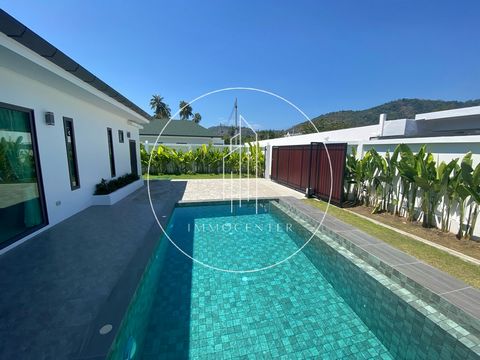 PHUKET A RAWAI A SAIYUAN NEW VILLA LAIN PIED with kitchen open to large and bright double living room, 3 master suites. TERRACE. SWIMMING POOL. PRICE 13.5 M BAHT (350 000 €) 5 MINUTES FROM THE BEACH AND SHOPS. CONTACT IMMOCENTER ... ... />Features: -...