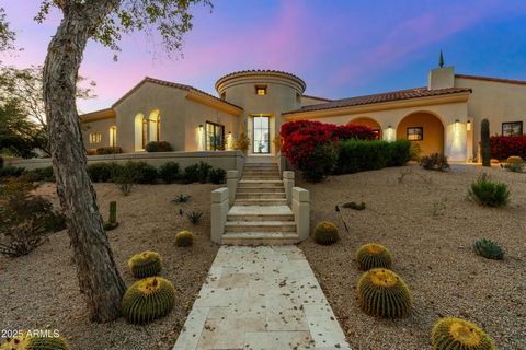 Nestled in the prestigious guard-gated Silverleaf Arcadia community of North Scottsdale, this stunning single-level custom home offers an unparalleled blend of luxury, comfort, and serenity. Spanning 6, 291 square feet, this recently remodeled master...