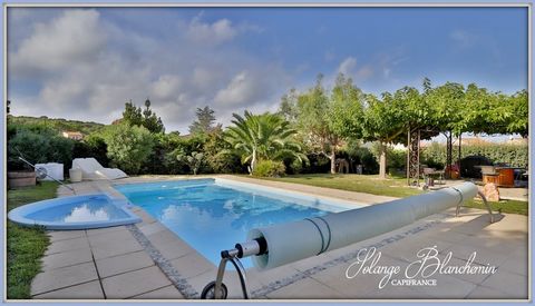 Dpt Hérault (34), à vendre NISSAN LEZ ENSERUNE maison P4 de 135 m² - plain-pied avec piscine et garage- Terrain 1000m²