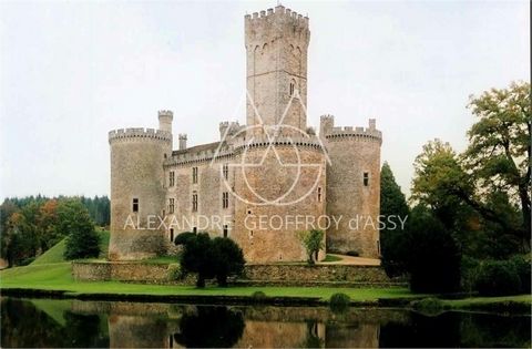 Château médiéval du XIIe siècle sur un vaste domaine de 170 hectares avec une restauration complète