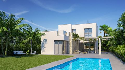 Descripción del objeto: Exclusivas villas que constan de una superficie construida de unas 203 m² - 207 m² (terrazas incluidas) con 3 dormitorios, 3 baños (todos en-suite), 1 aseo, 1 salón / comedor con cocina moderna, 1 galería, 1 terraza con pergol...