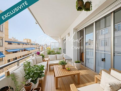 Nice rue de Passy 3 pièces 79m2 en étage avec terrasse