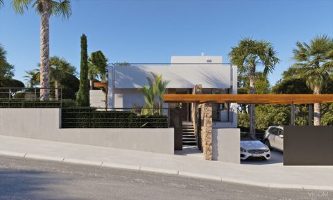 Villas Milton for sale in Dehesa de Campoamor This is the villas description Using organic shapes and materials this project was created with an eye on surprising the viewer The villas interior is a proclamation of purpose and minimal design The bott...